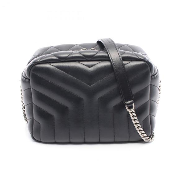 YVES SAINT LAURENT Black Leather Shoulder Bag - Picture 1 of 7